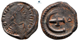Justinian I AD 527-565. Antioch. Pentanummium Æ