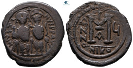 Justin II and Sophia AD 565-578. Nikomedia. Follis or 40 Nummi Æ