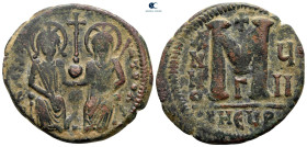 Justin II and Sophia AD 565-578. Theoupolis (Antioch). Follis or 40 Nummi Æ