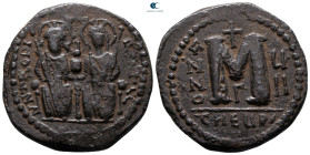 Justin II and Sophia AD 565-578. Theoupolis (Antioch). Follis or 40 Nummi Æ