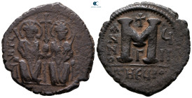 Justin II and Sophia AD 565-578. Theoupolis (Antioch). Follis or 40 Nummi Æ