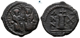 Justin II and Sophia AD 565-578. Theoupolis (Antioch). Decanummium Æ