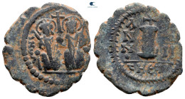 Justin II and Sophia AD 565-578. Theoupolis (Antioch). Decanummium Æ