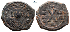Tiberius II Constantine AD 578-582. Theoupolis (Antioch). Decanummium Æ