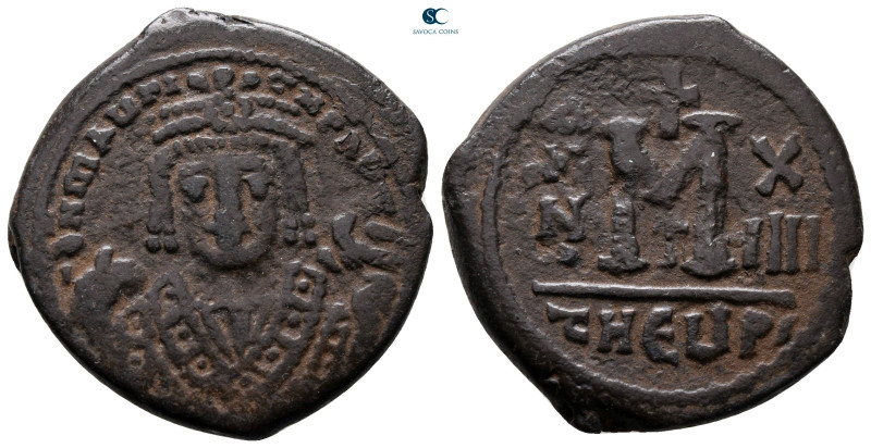 Maurice Tiberius AD 582-602. Theoupolis (Antioch)
Follis or 40 Nummi Æ

29 mm...