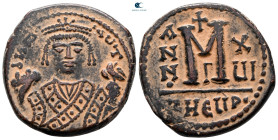 Maurice Tiberius AD 582-602. Theoupolis (Antioch). Follis or 40 Nummi Æ