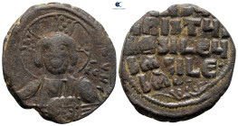 Attributed to Basil II and Constantine VIII AD 976-1028. Constantinople. Anonymous Follis Æ