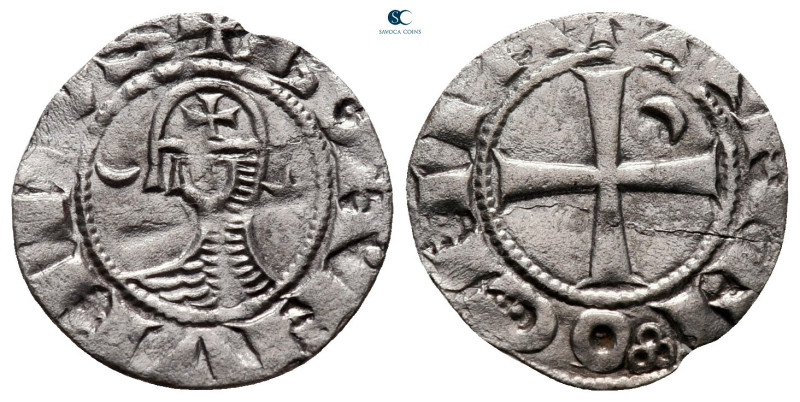 Principality of Antioch. Antioch. Bohemond III AD 1163-1201. 
Denier AR

15 m...