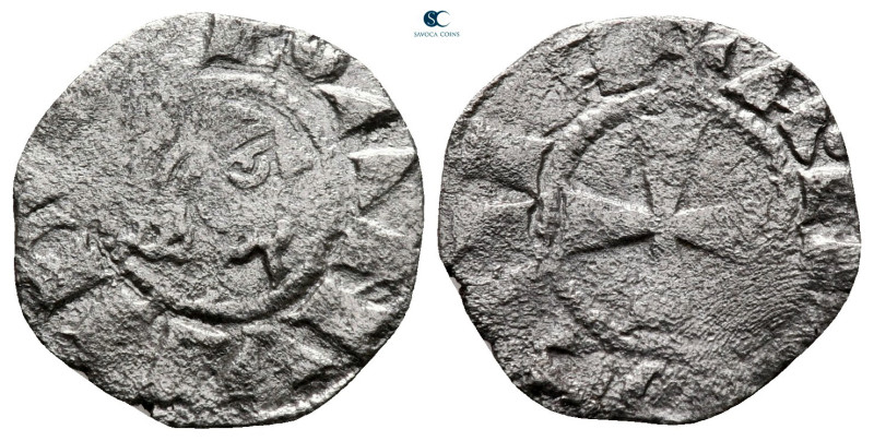 Principality of Antioch. Antioch. Bohemond III AD 1163-1201. 
Denier AR

16 m...