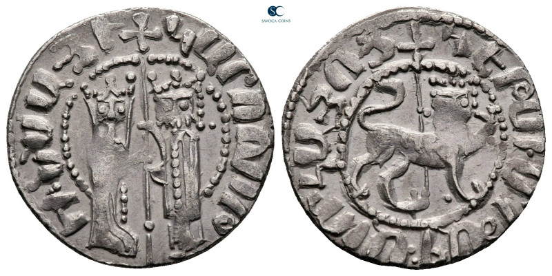 Cilician Armenia. Sis. Hetoum I, with Zabel AD 1226-1270. 
Tram AR

20 mm, 2,...