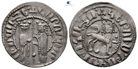 Cilician Armenia. Sis. Hetoum I, with Zabel AD 1226-1270. Tram AR