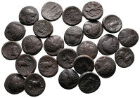 Lot of ca. 25 greek bronze coins / SOLD AS SEEN, NO RETURN!very fine