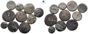 Lot of ca. 10 greek bronze coins / SOLD AS SEEN, NO RETURN!very fine