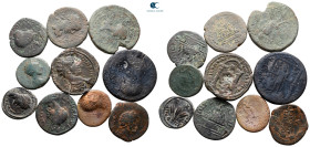 Lot of ca. 10 roman provincial bronze coins / SOLD AS SEEN, NO RETURN!nearly very fine