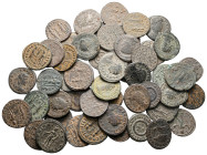 Lot of ca. 50 roman bronze coins / SOLD AS SEEN, NO RETURN!very fine
