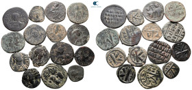 Lot of ca. 15 byzantine bronze coins / SOLD AS SEEN, NO RETURN!very fine