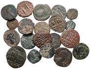 Lot of ca. 20 byzantine bronze coins / SOLD AS SEEN, NO RETURN!very fine