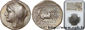 SICILY - SYRACUSE
Type : Seize litrai 
Date : c. 250 AC 
Mint name / Town : Syracuse 
Metal : silver 
Diameter : 29  mm
Orientation dies : 12  h.
Weig...