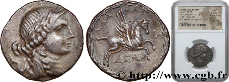 CARIA - ALABANDA
Type : Tridrachme 
Date : an 14 
Mint name / Town : Alabanda, C...