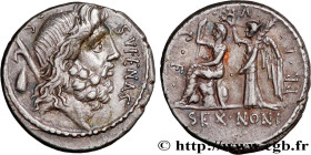 NONIA
Type : Denier 
Date : 59 AC. 
Mint name / Town : Rome 
Metal : silver 
Millesimal fineness : 950  ‰
Diameter : 17,5  mm
Orientation dies : 5  h....