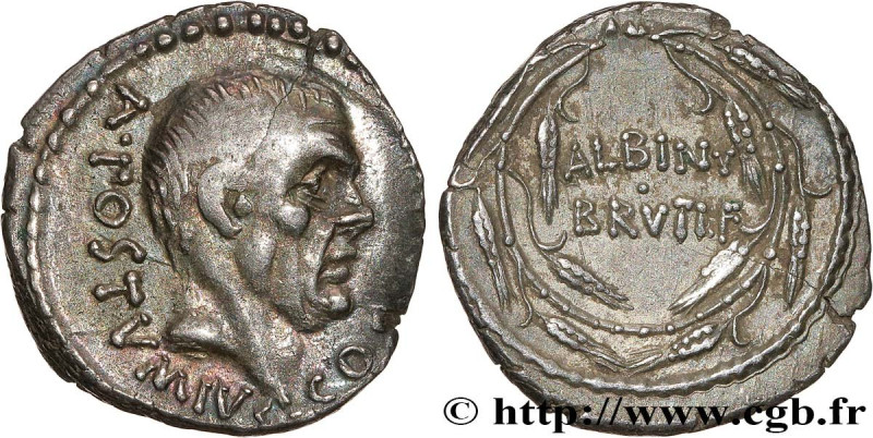 POSTUMIA
Type : Denier 
Date : 48 AC. 
Mint name / Town : Rome 
Metal : silver 
...