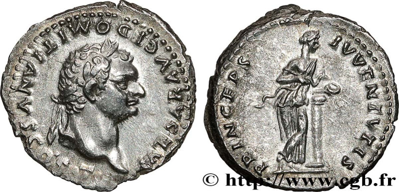 DOMITIANUS
Type : Denier 
Date : 79 
Mint name / Town : Rome 
Metal : silver 
Mi...