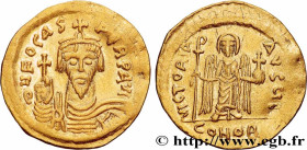 PHOCAS
Type : Solidus 
Date : 607-609 
Mint name / Town : Constantinople 
Metal : gold 
Millesimal fineness : 1.000  ‰
Diameter : 21  mm
Orientation d...