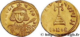 TIBERIUS III APSIMAR
Type : Solidus 
Date : 698-705 
Mint name / Town : Constantinople 
Metal : gold 
Millesimal fineness : 1000  ‰
Diameter : 19,5  m...
