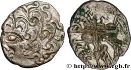 GALLIA - AULERCI DIABLINTES (Area of Jublain)
Type : Statère de billon au personnage allongé, stylisé 
Date : Ier siècle avant J.-C. 
Mint name / Town...