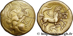 GALLIA - BAÏOCASSES (Area of Bayeux)
Type : Quart de statère d’or pâle, au sanglier enseigne 
Date : Ier siècle avant J.-C. 
Mint name / Town : Bayeux...
