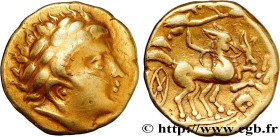 GALLIA - CARNUTES (Beauce area)
Type : Statère d’or à la tête de face, pseudo-légende 
Date : Ier siècle avant J.-C. 
Mint name / Town : Chartres (28)...
