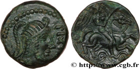 GALLIA - CARNUTES (Beauce area)
Type : Bronze PIXTILOS classe VII au cavalier 
Date : c. 40-30 AC. 
Mint name / Town : Chartres (28) 
Metal : bronze 
...