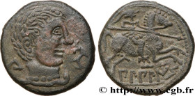 SPAIN - CELTIBERIAN - BILBILIS (Valle de Jalon - Zaragoza province)
Type : Unité de bronze au cavalier ou as 
Date : c. 150/120 AC. 
Mint name / Town ...