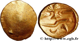 GALLIA BELGICA - MORINI (coastal area of the English Channel and the North Sea) 
Type : Quart de statère au bateau 
Date : c. 70-50 AC. 
Metal : gold ...
