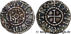 CHARLES II LE CHAUVE / THE BALD
Type : Obole 
Date : c. 940-956 
Date : n.d. 
Mint name / Town : Châteaudun 
Metal : silver 
Diameter : 14  mm
Orienta...