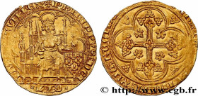 PHILIP VI OF VALOIS
Type : Écu d'or à la chaise 
Date : 01/01/1337 
Date : n.d. 
Metal : gold 
Millesimal fineness : 1000  ‰
Diameter : 27  mm
Orienta...