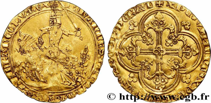 JOHN II "THE GOOD"
Type : Franc à cheval 
Date : 05/12/1360 
Date : n.d. 
Metal ...