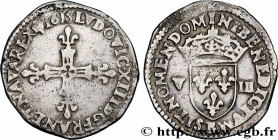 LOUIS XIII
Type : Huitième d'écu, 1er type 
Date : 1615 
Mint name / Town : Rouen 
Quantity minted : 71215 
Metal : silver 
Millesimal fineness : 917 ...