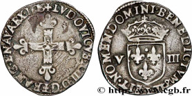 LOUIS XIII
Type : Huitième d'écu, 1er type 
Date : 1616 
Mint name / Town : Bayonne 
Quantity minted : 75978 
Metal : silver 
Millesimal fineness : 91...