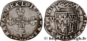 LOUIS XIII
Type : Huitième d'écu de Navarre 
Date : 1611 
Mint name / Town : Saint-Palais 
Metal : silver 
Millesimal fineness : 917  ‰
Diameter : 22,...