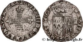 LOUIS XIII
Type : Huitième d'écu de Navarre 
Date : 1615 
Mint name / Town : Saint-Palais 
Metal : silver 
Millesimal fineness : 917  ‰
Diameter : 25,...