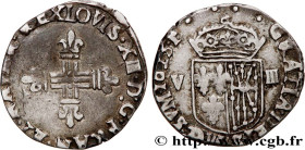 LOUIS XIII
Type : Huitième d'écu de Navarre 
Date : 1623 
Mint name / Town : Saint-Palais 
Quantity minted : 11926 
Metal : silver 
Millesimal finenes...