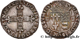 LOUIS XIII
Type : Quart d'écu de Béarn 
Date : 1617 
Mint name / Town : Morlaàs ou Pau 
Metal : silver 
Millesimal fineness : 917  ‰
Diameter : 29,5  ...