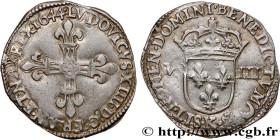 LOUIS XIV "THE SUN KING"
Type : Huitième d'écu, 1er type 
Date : 1644 
Mint name / Town : Bordeaux 
Quantity minted : 84162 
Metal : silver 
Millesima...