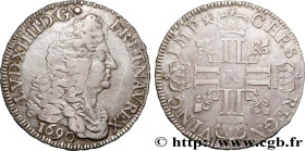 LOUIS XIV "THE SUN KING"
Type : Écu aux huit L, 1er type 
Date : 1690 
Mint name / Town : Bordeaux 
Metal : silver 
Millesimal fineness : 917  ‰
Diame...