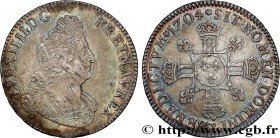 LOUIS XIV "THE SUN KING"
Type : Demi-écu aux huit L, 2e type 
Date : 1704 
Mint name / Town : Amiens 
Quantity minted : 634910,25 
Metal : silver 
Mil...