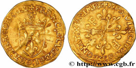 FRANCIS I
Type : Écu d'or au soleil, 5e type 
Date : 21/07/1519 
Mint name / Town : Tours 
Metal : gold 
Millesimal fineness : 958  ‰
Diameter : 27,5 ...