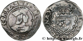 FRANCIS I
Type : Demi-teston, 4e type 
Date : (1521-1523) 
Date : n.d. 
Mint name / Town : Tours 
Metal : silver 
Millesimal fineness : 898  ‰
Diamete...