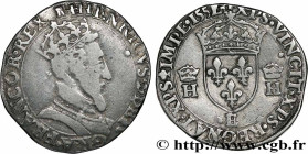 HENRY II
Type : Teston à la tête couronnée 
Date : 1552 
Mint name / Town : Tours 
Quantity minted : 3442 
Metal : silver 
Millesimal fineness : 898  ...