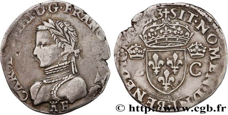 CHARLES IX
Type : Demi-teston, 2e type 
Date : MDLXII 
Date : 1563 
Mint name / ...